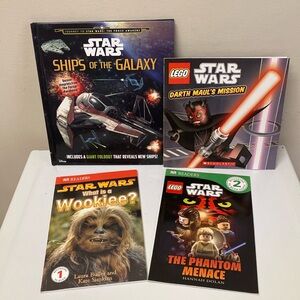 Star Wars Kids Book Bundle 4 Book Set Disney DK Readers Darth Maul Wookiee